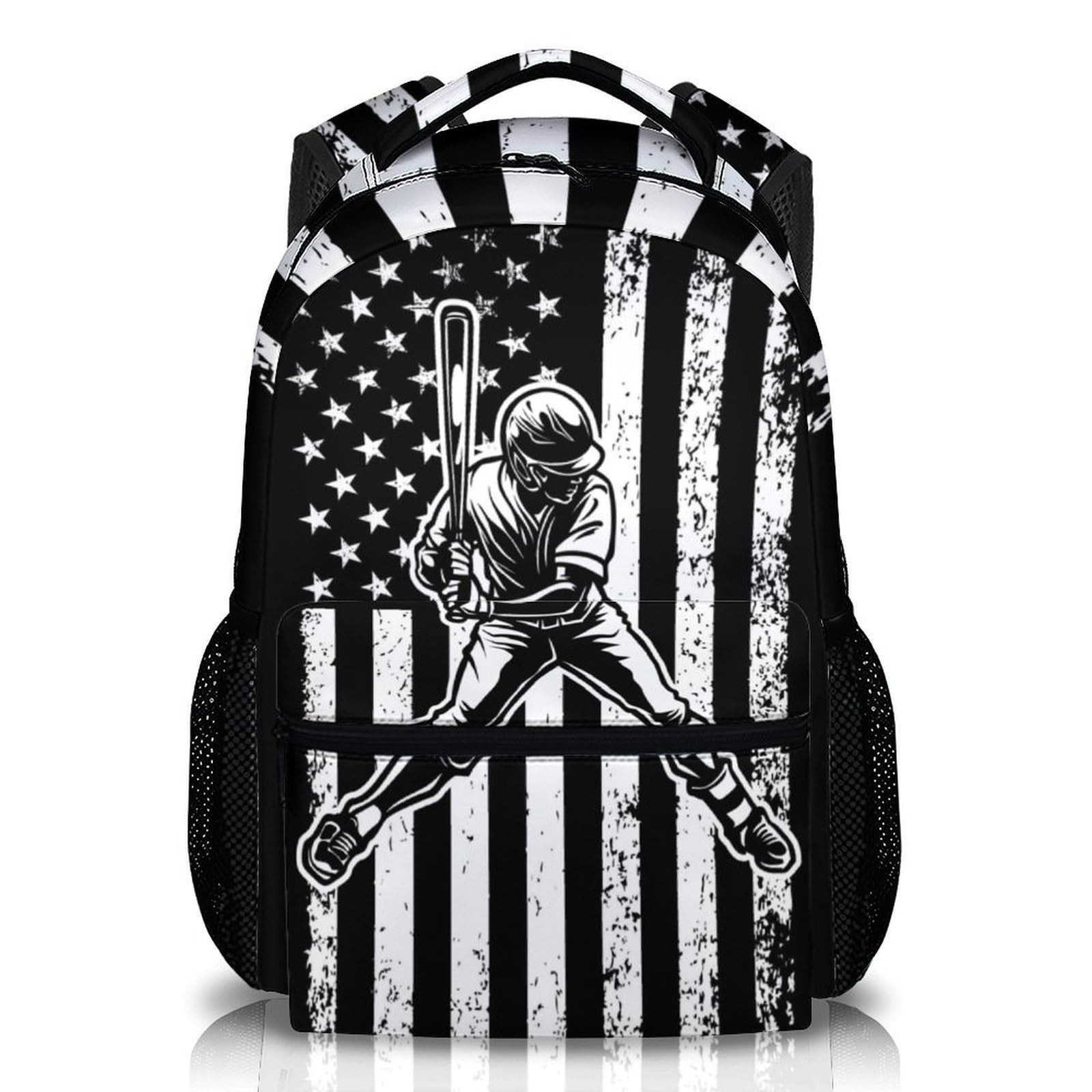 Kids Backpack for Boys, Baseball School Backpacks for Sports Lovers, 17'' Lig...