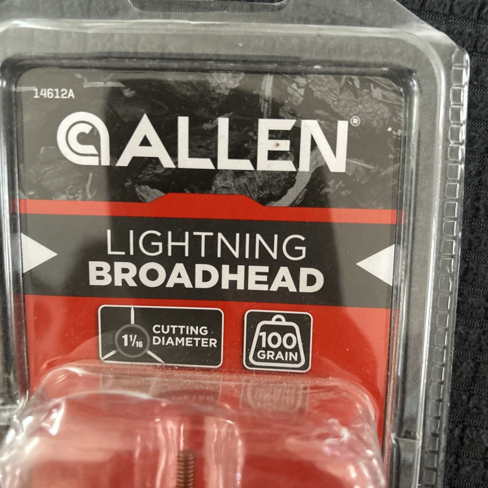 ALLEN LIGHTNING BROADHEAD 100-GRAIN 1-1/16" CUTTING DIAMETER 3 PACK NEW