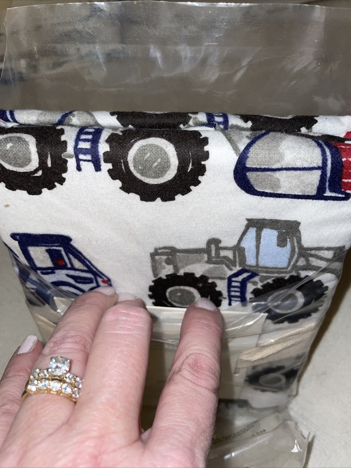 NWT Pottery Barn Kids Under Construction Flannel Pillowcases Standard