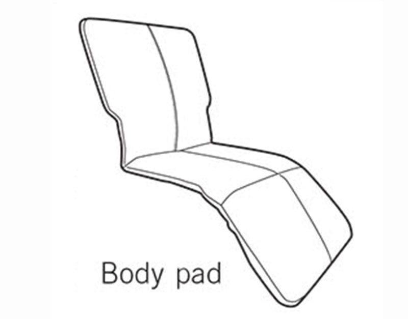 HUMAN TOUCH PC-410 PC-510 PERFECT CHAIR Body Pad Set Only Cognac Premium Leather