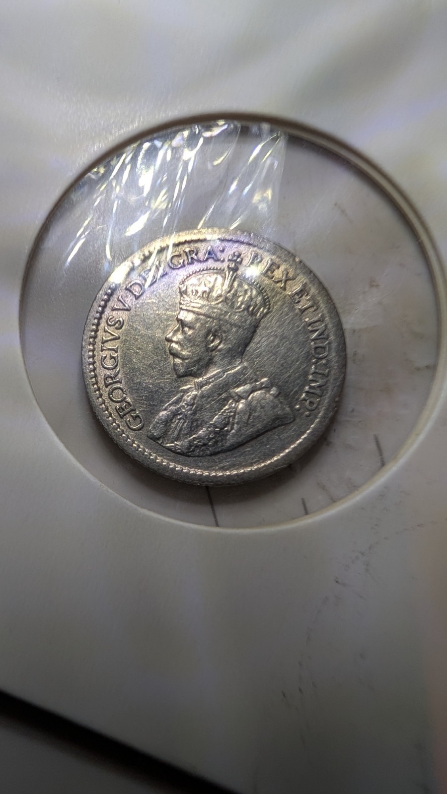 1917 Canada 5c AU+ Details (AA97)