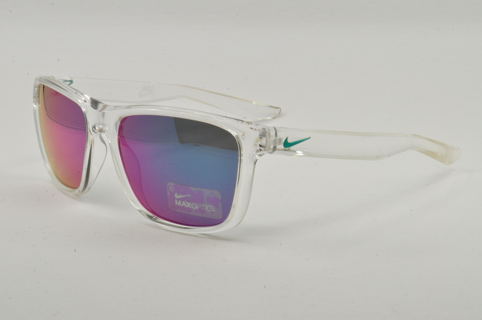 Nike Sunglasses FLIP M EV0989 933 Crystal Clear/Grey W. Teal Mir, Size 53-16-135