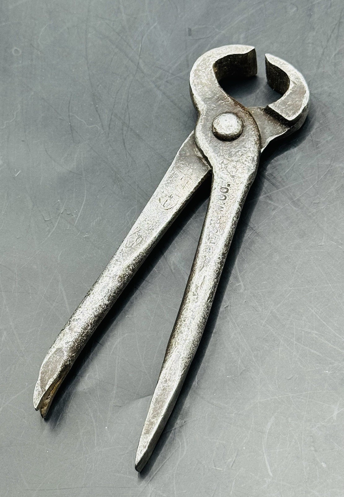 Antique P. S. & W Co. Farrier Nippers Peck Stow & Wilcox Steel Nippers 6 5/8"