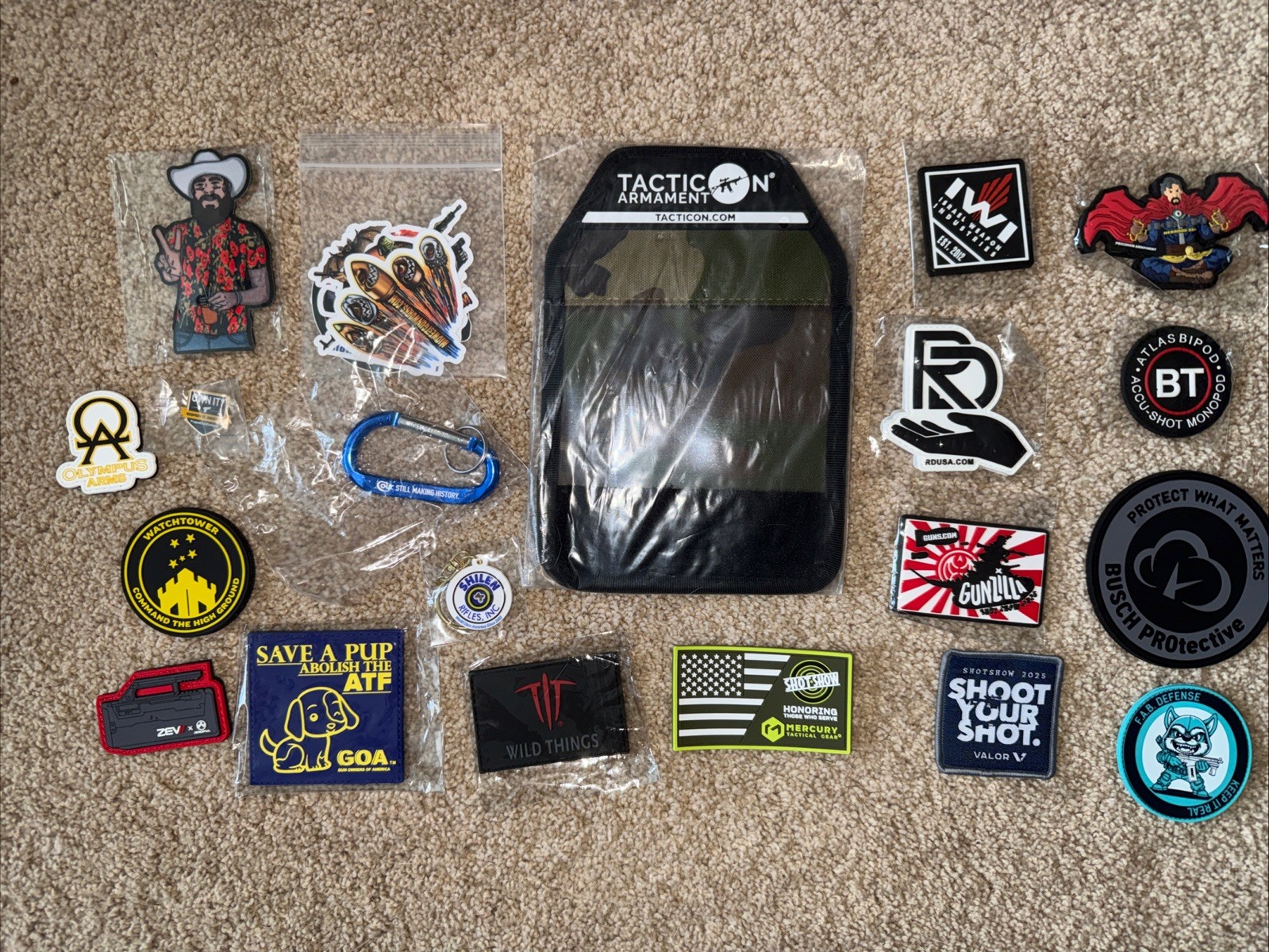 Lot Of 20 Shot Show Las Vegas 2025-2026 Mixed Swag-Zev, Iwi, Valor++ (#4)