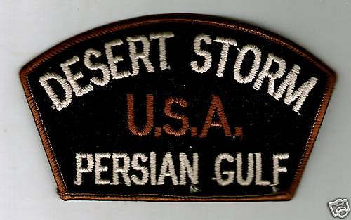 U.S.A. PERSIAN GULF DESERT STORM PATCH 2nd STYLE