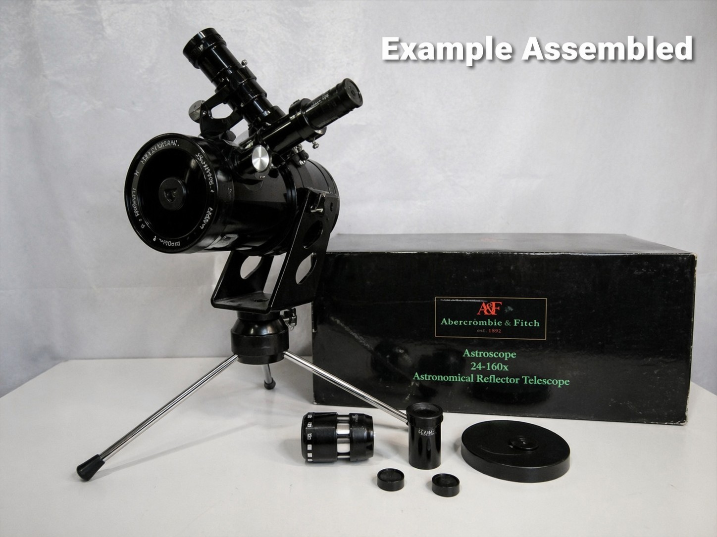 Vintage Abercrombie & Fitch Astroscope Telescope 24–160X NOS Sealed In Box Japan