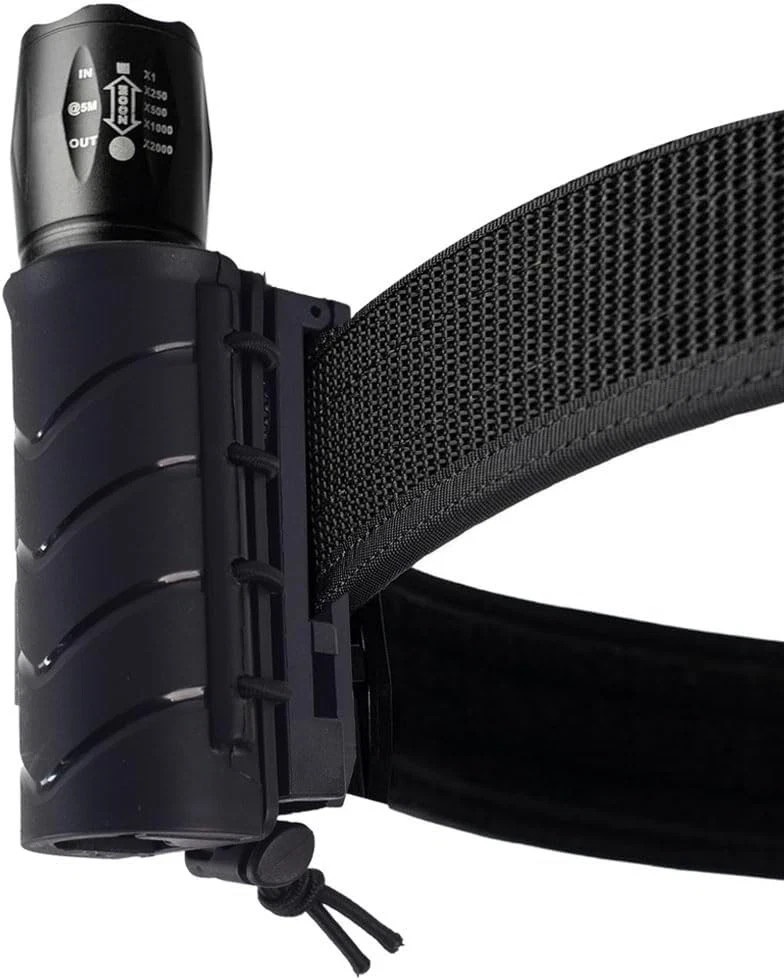 Flashlight Holder for Duty Belt Tactical MOLLE Torch Holster Rotatable Light Car