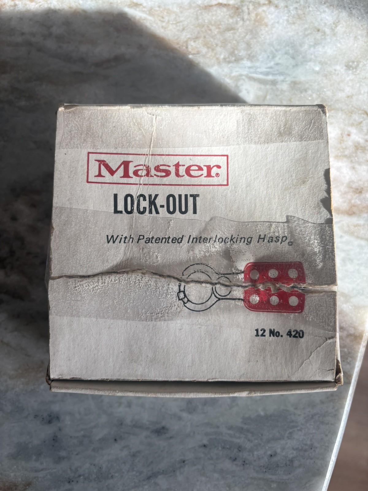 Vintage Master Lock - Lock-out In Interlocking Hasp 12 Total No.420