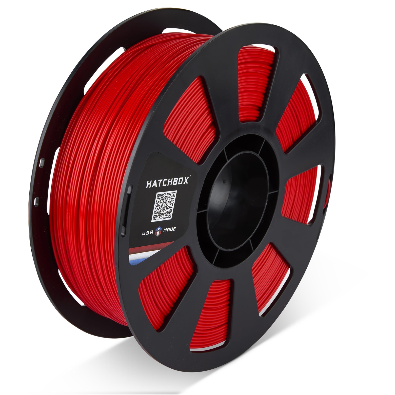 HATCHBOX PLA MAX V2 Neon Red 3D Printer Filament Made in the USA, 1.75mm Diam...