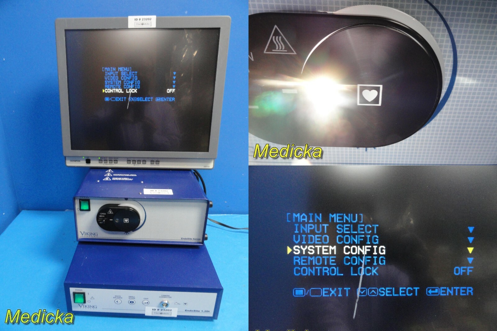Viking System Endosite 1.2Di Camera Control W/ Light Source & OEV 19'' LCD~23202