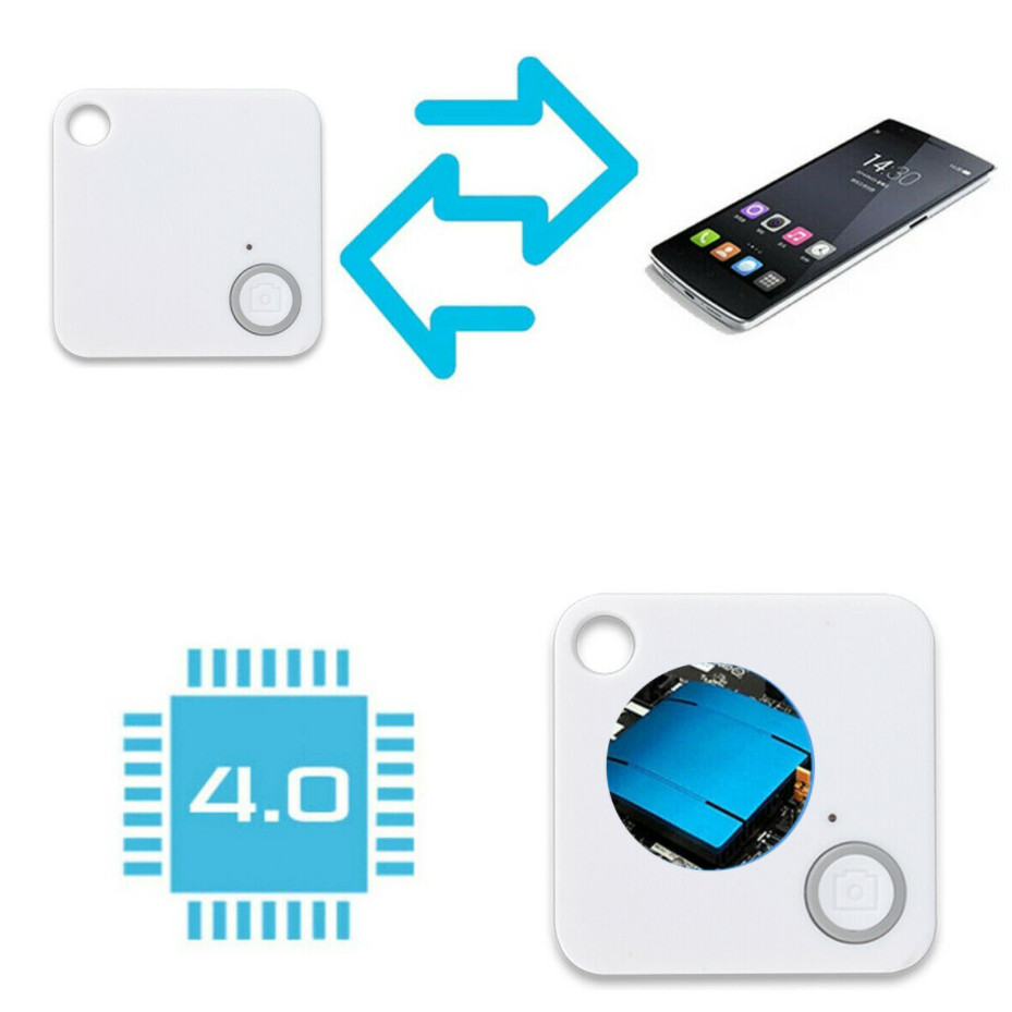 2PACK Tile GPS Tracker Alarm Wireless Bluetooth Anti-Lost Wallet Key Pet Finder