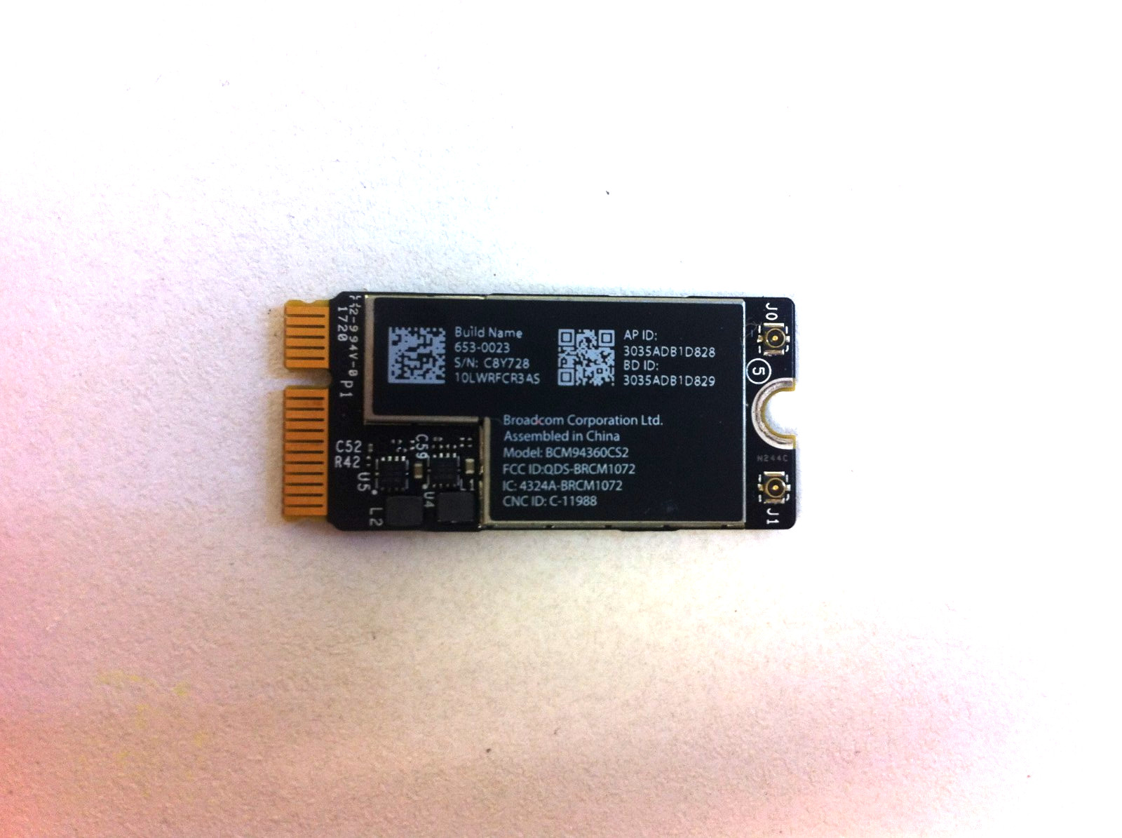 MacBook Air A1466 13" Mid 2017 MQD32LL/A WiFi AirPort Card 661-7481 105