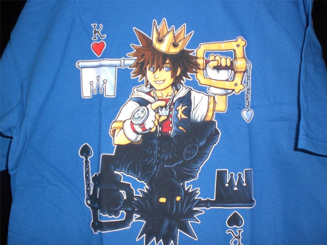 TeeFury Kingdom LARGE "The Heart of the Heartless" of Hearts ROYAL BLUE
