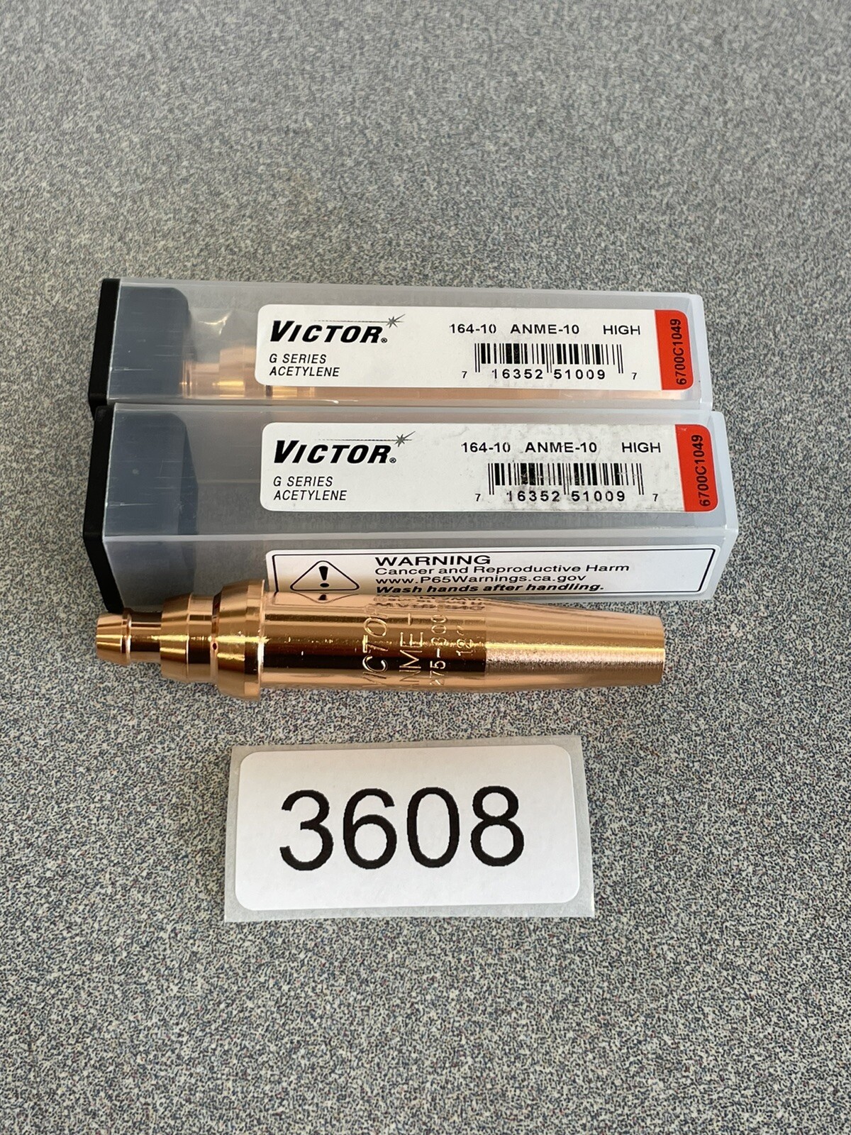 2 Genuine VICTOR G Series Acetylene Cutting Torch Tip 164-10 ANME-10 Airco Style