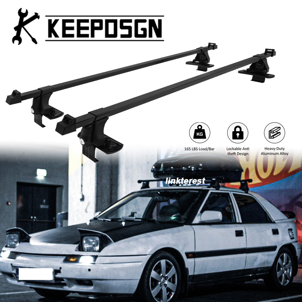 for Mazda 323 Top Roof Racks Cross Bars Cargo Carrier Luggage Aluminum w/ Lock