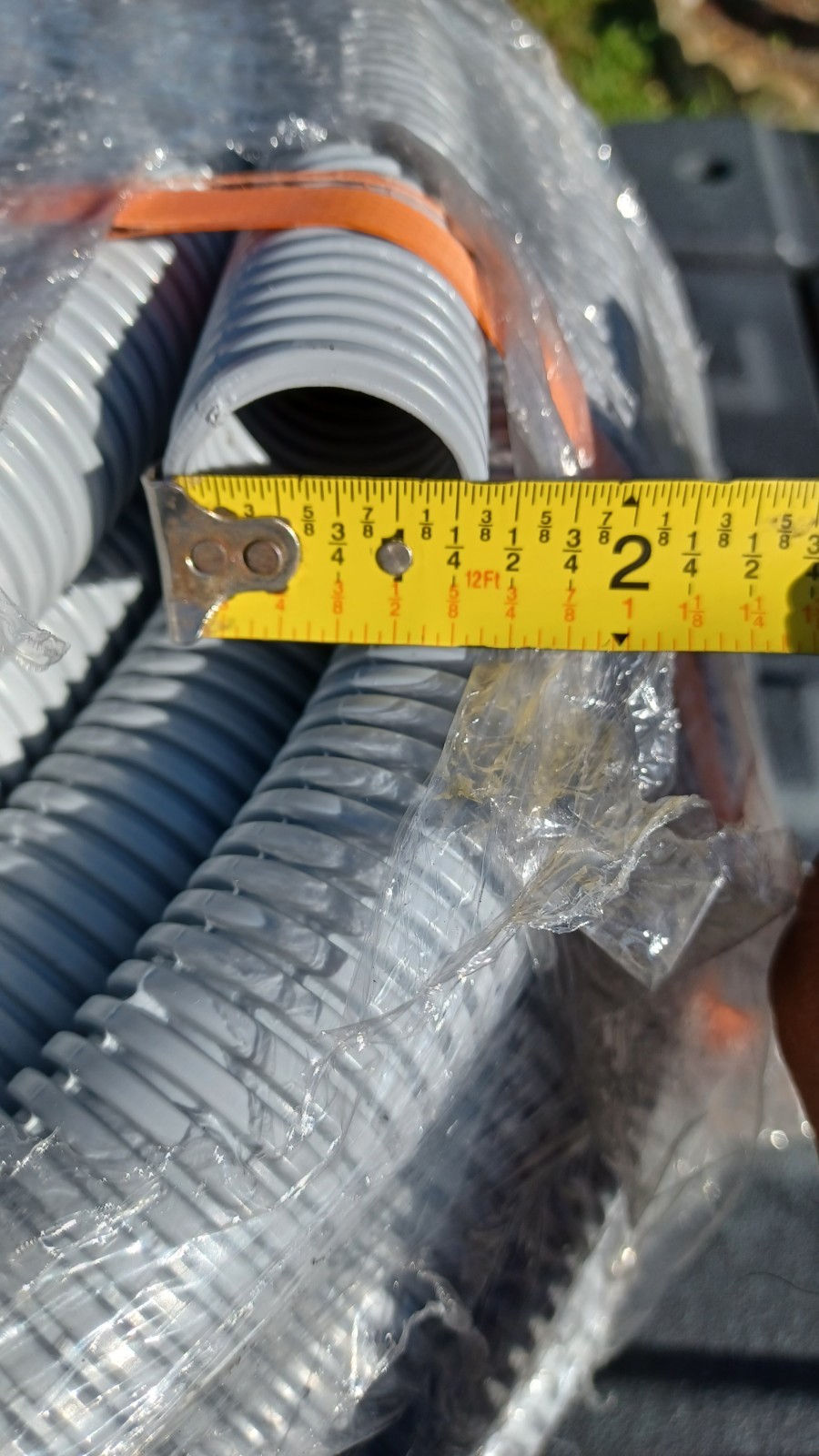 1" ENT PVC Electrical Nonmetallic Tubing, 100FT Smurf Tube Flexible Conduit