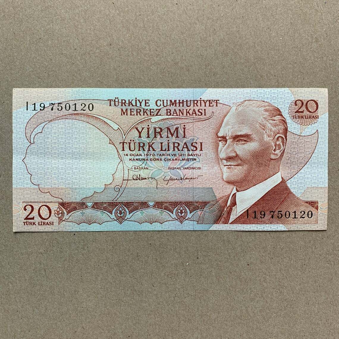 Mustafa Kemal Ataturk Memorabilia. Turkish Banknote, Currency Ephemera Anitkabir