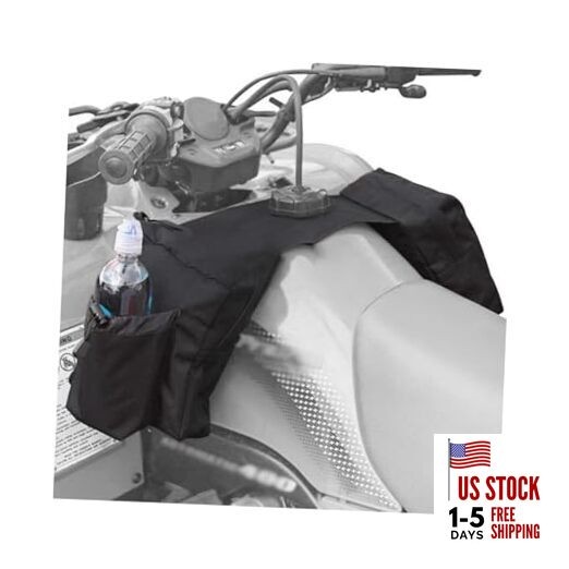 ATV Tank Top Bag, Motorcycle Saddlebag, Storage Saddle Bag for Black