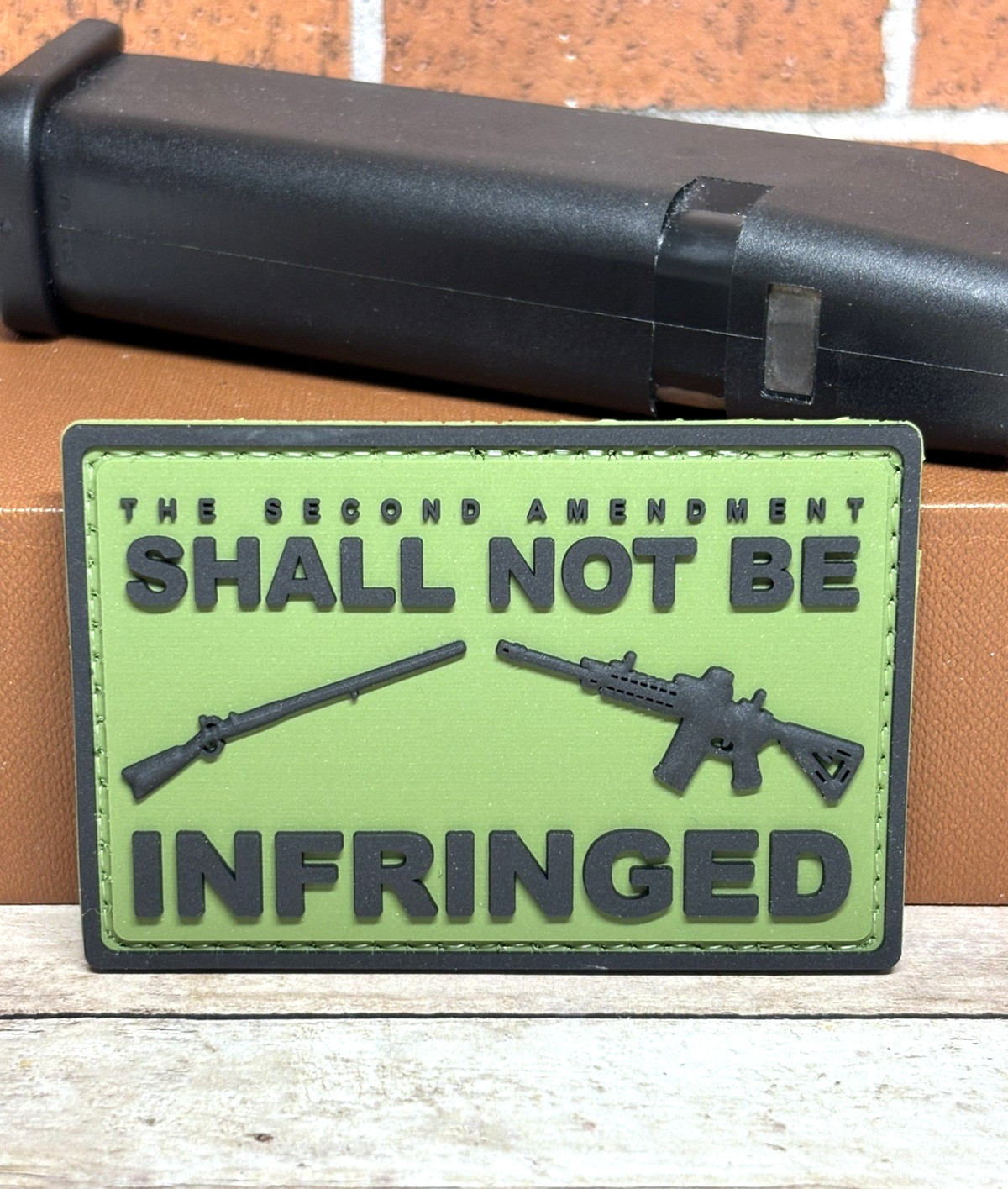PVC Tactical Patch - Second Amendment Gun Patch - Assault Rifle Gun Morale Patch