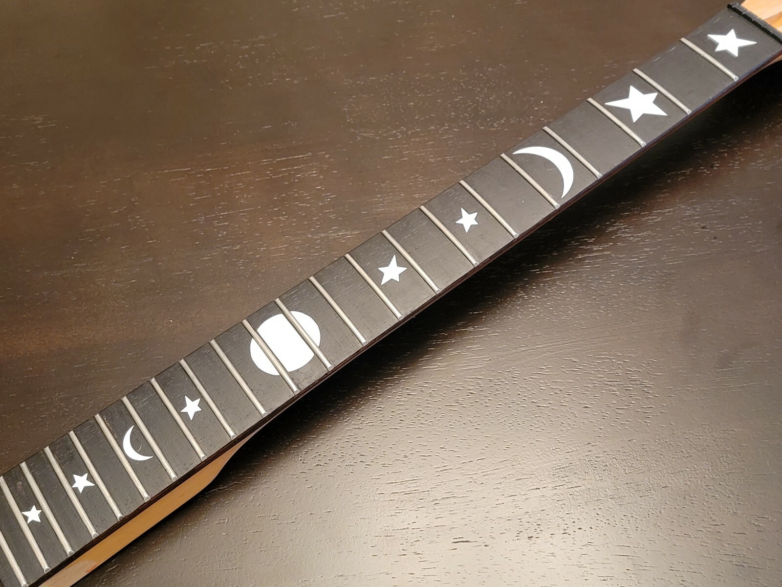 Moons & Stars Fretboard Markers Vinyl Decals Inlays for Any Guitar 30 Colors!!