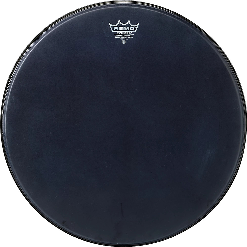 Remo Powerstroke Black Suede Bass Drum Batter Drumhead 20 in.