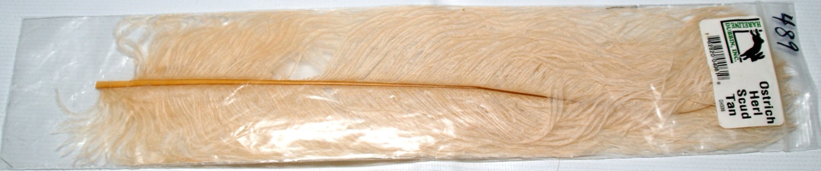 Hareline Dubbing Inc Ostrich Herl Scud/Plume Tan #489