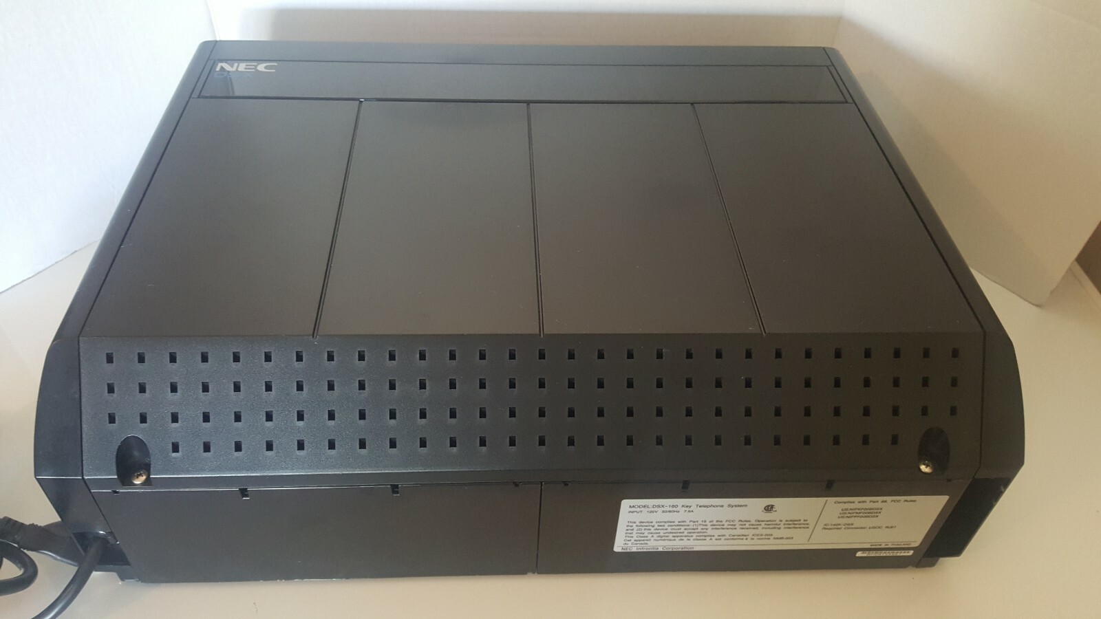 NEC DSX 160 KSU 8-Slot Carrier DX7NA-160M w/ Power 1090003 Phone System