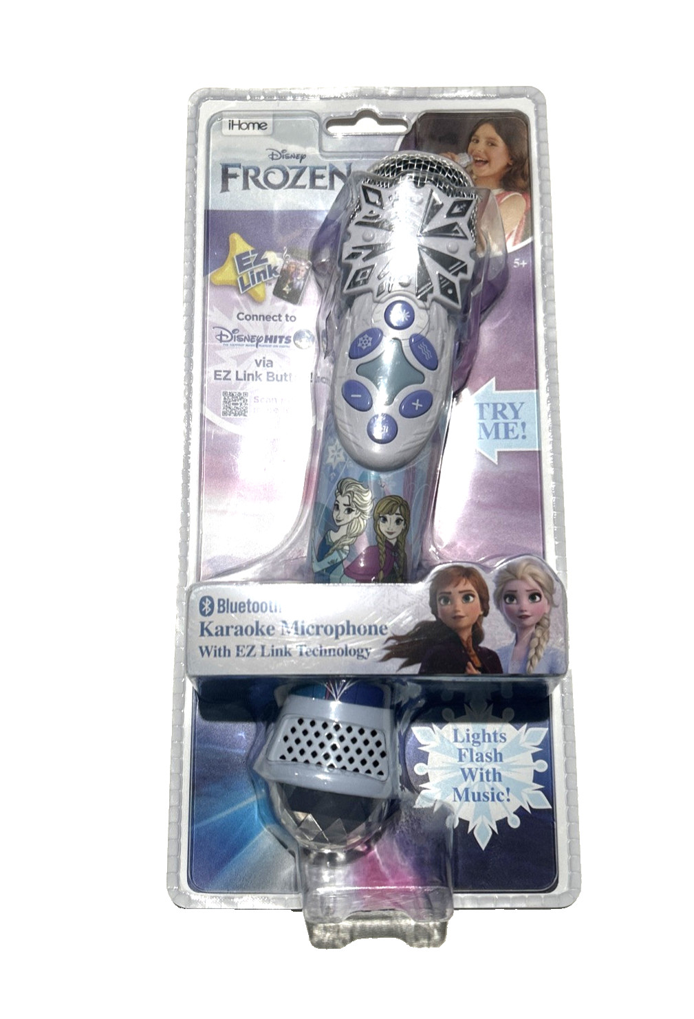 iHome Disney Frozen Bluetooth Karaoke Microphone EZ Link Elsa Anna DI-B24FR.EXv1