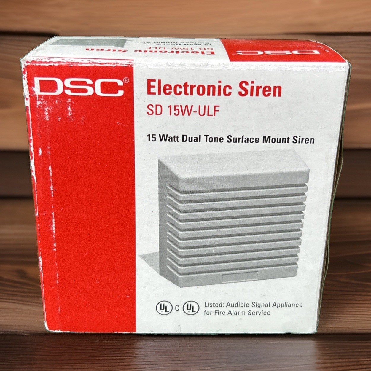 DSC SD-15W-ULF 15 Watt Dual Tone Electronic Siren Surface Mount Alarm Security