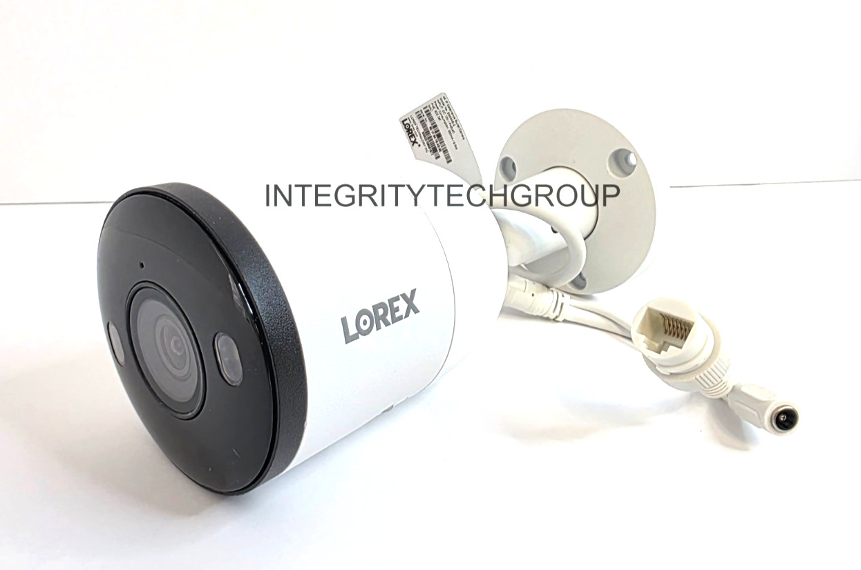 Lorex E893AB 4K Ultra HD Smart Deterrence IP POE Network  Camera Fusion NVRs
