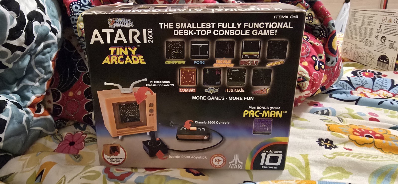 Atari Tiny Arcade Fully Functioning Desktop Console Game, 10 Games Included NEW