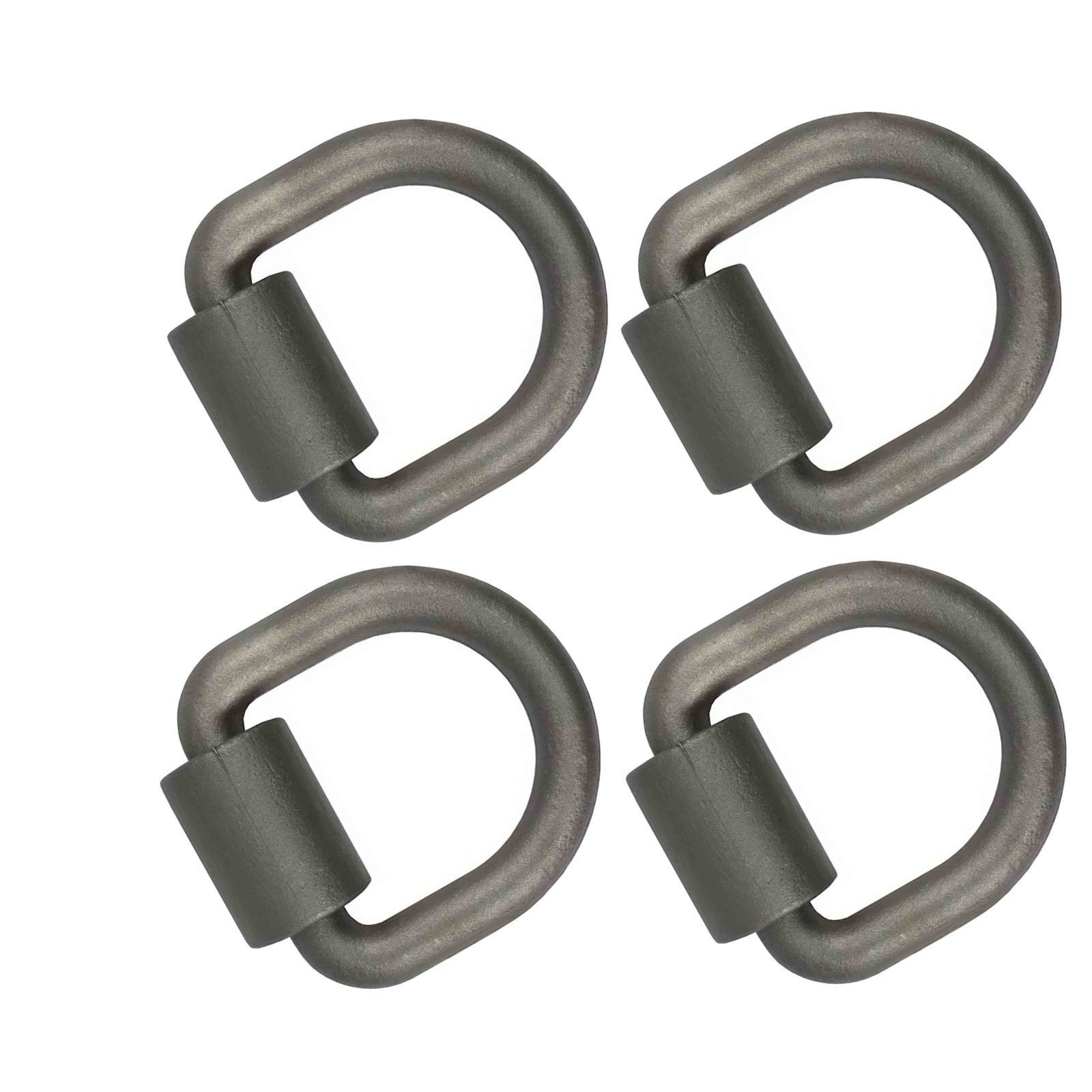 8 Pack 1/2 Weld On D Ring Heavy Duty Weldable Trailer D-Rings 1/2, 16 Pack