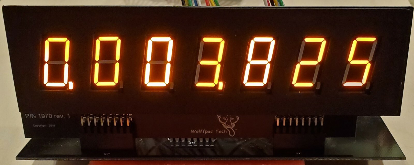 4X 7-Digit DIY Display Kit for Bally/Stern Pinballs - Wolffpac - Orange digits