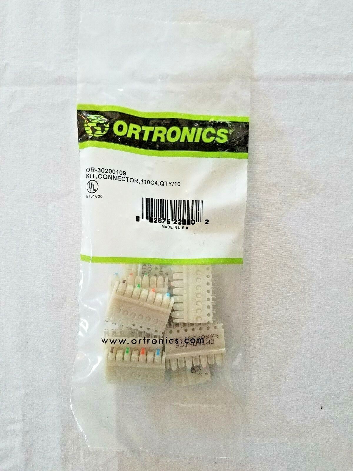 OR-30200109 C4 Clips Ortronics 110C4 Connecting Blocks 4 Pair 10 Pack - 50 COUNT