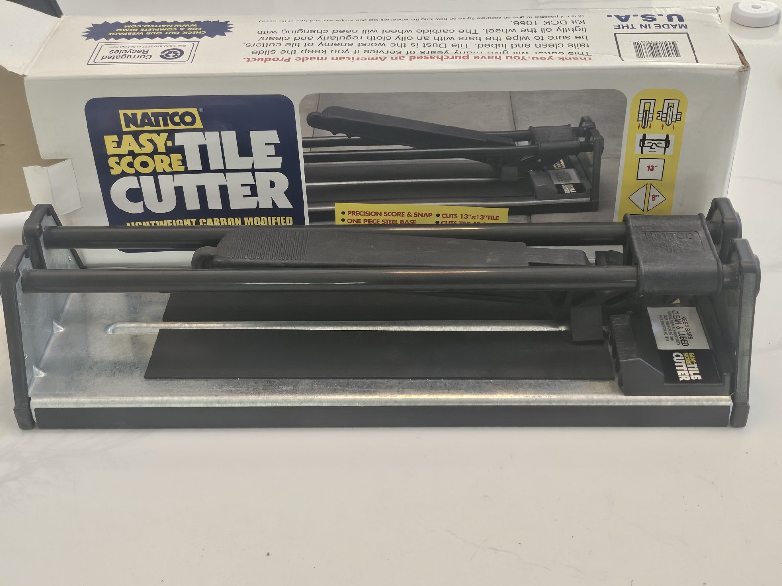 Nattco Easy Score Tile Cutter Double Track Ceramic Tile Cutter USA BG 1986 330mm