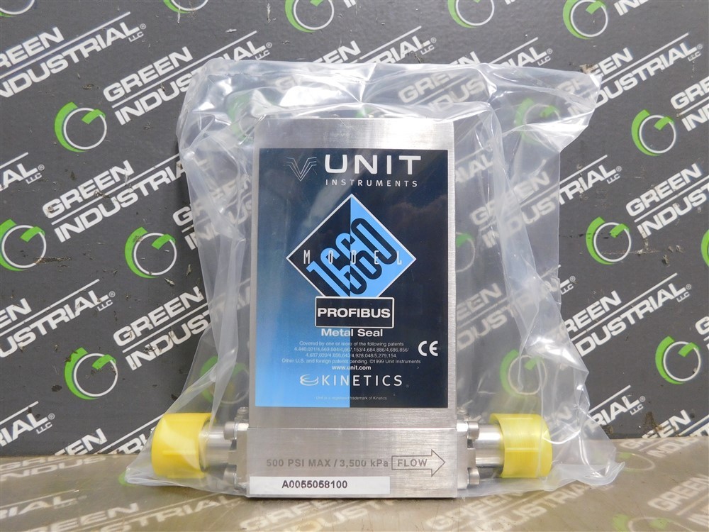 NEW Kinetics 1660 Profibus Metal Seal Mass Flow Controller 500 PSI Max. 3500 kPa