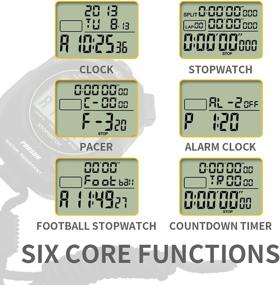 Digital Stopwatch with Fast Lap Record & 100 Lap Memory - Perfect for Training