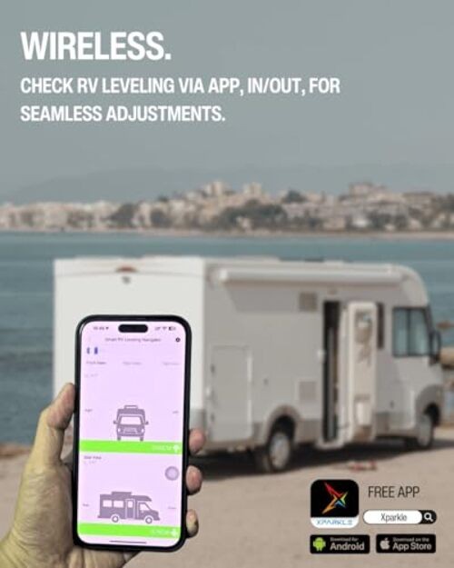 Bluetooth RV Leveling System - Wireless Leveling for Campers