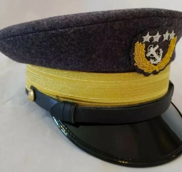 US Civil War Confederate Naval Admiral General Officers Wool Visor Hat Cap Kepi