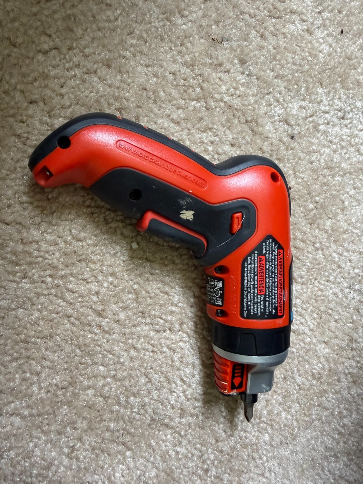 BLACK & DECKER SmartDriver Rechargeable Lithium Screwdriver Li4000, NEEDS BATTRY