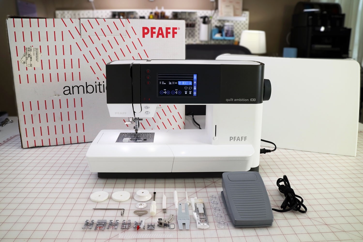 PFAFF Quilt Ambition 630 Sewing Machine IDT System Touchscreen