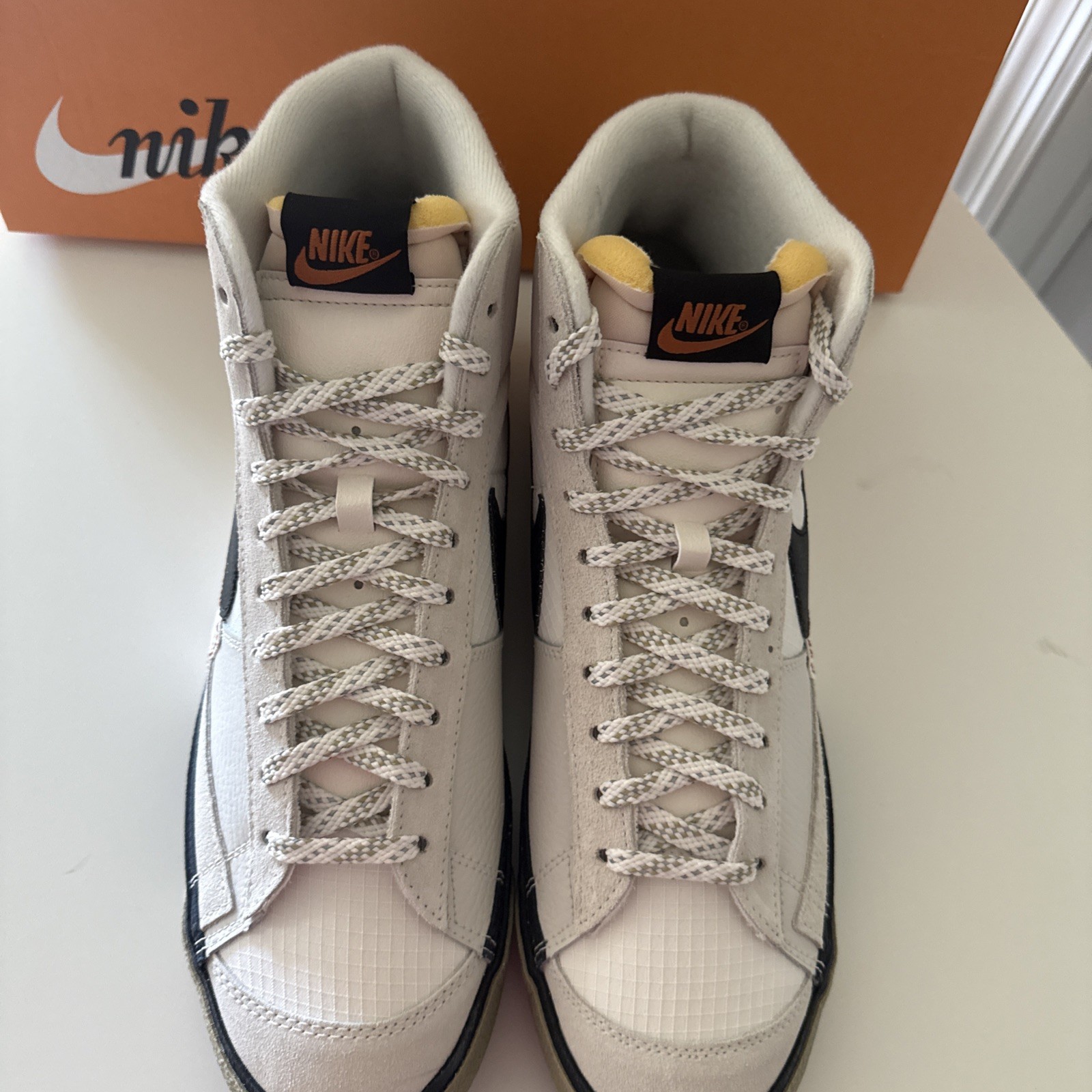 Size 14 - NIKE BLAZER MID PRO CLUB PHANTOM/BLACK-NEUTRAL OLIVE - FB8891-002