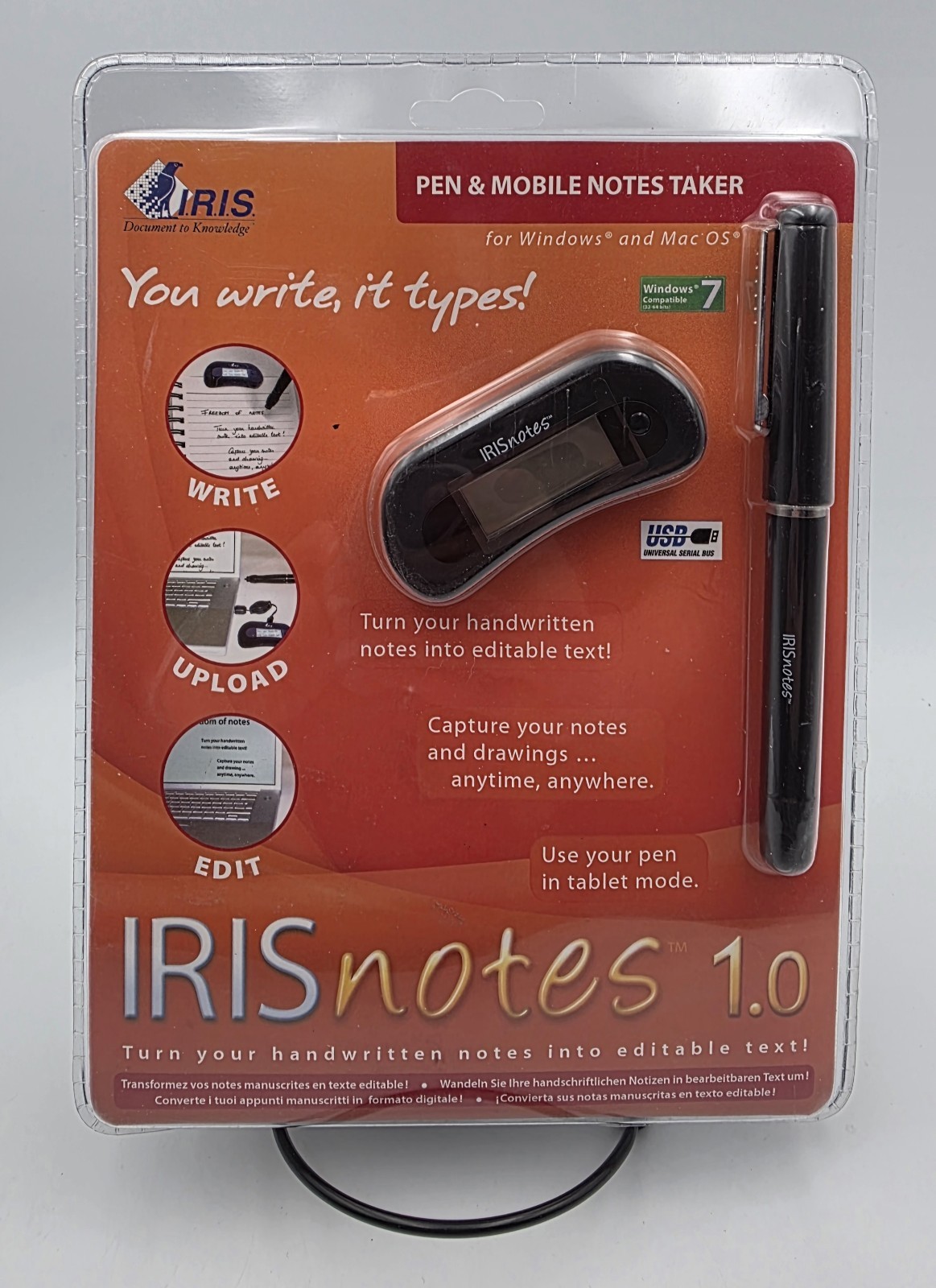 IRISnotes 1.0 Digital Pen & Mobile Note Taker (Brand New | NIB | Factory Sealed)