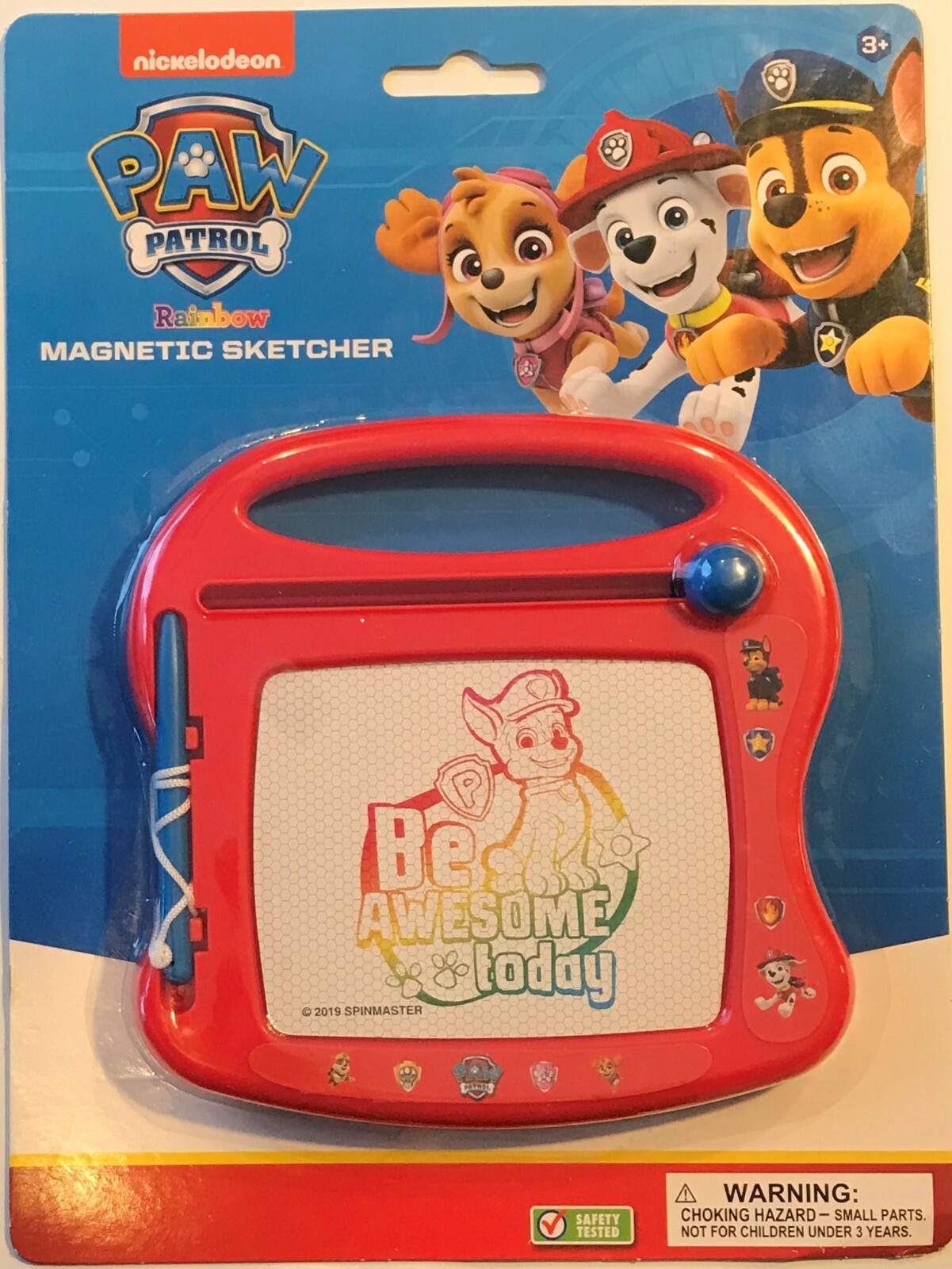 PAW Patrol Travel Magnetic Drawing Board for Boys or Girls Lollipop Spin Master