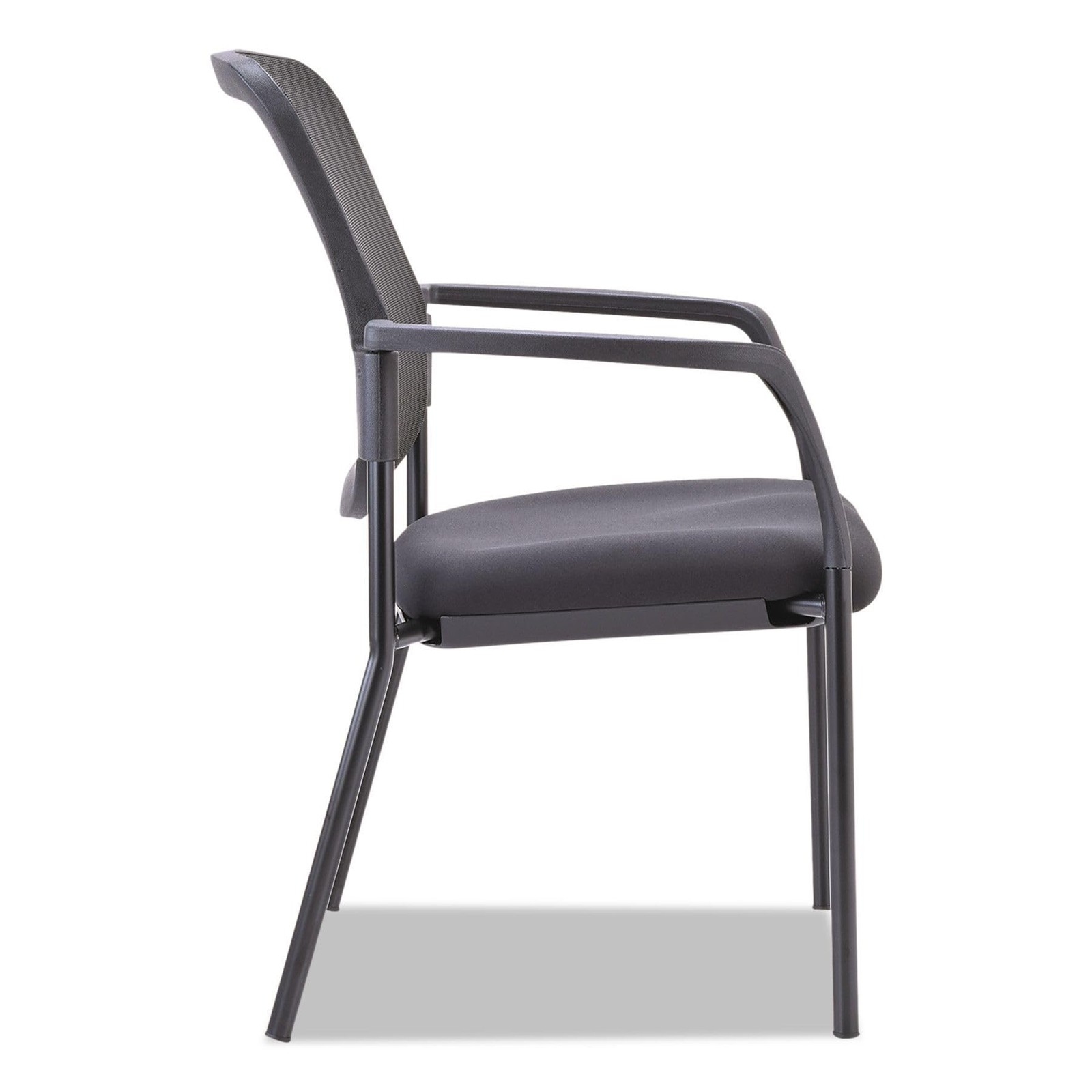 Alera ALE Mesh Guest Stacking Chair, Black