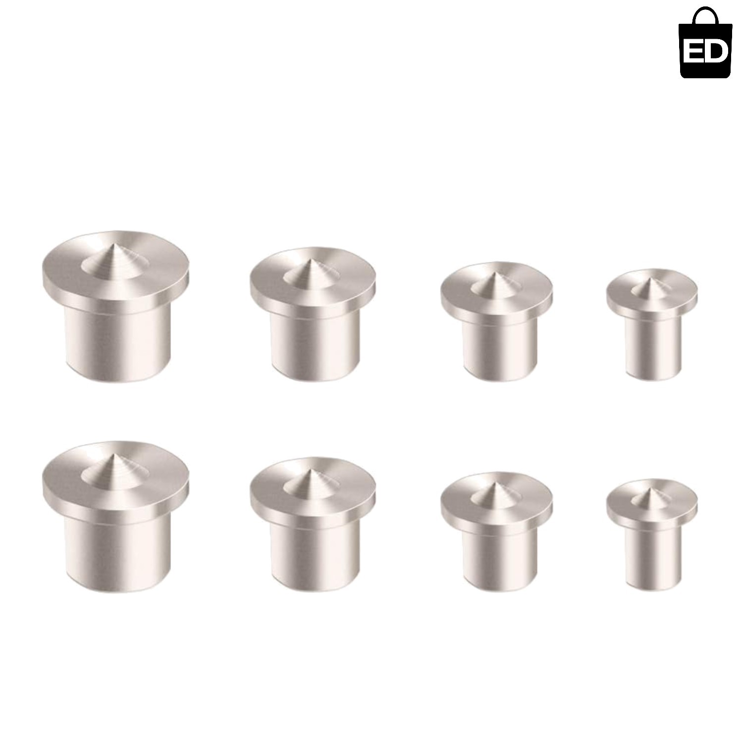 Precision Dowel Center Transfer Set: 8 Piece Alloy Steel Set for Woodworking
