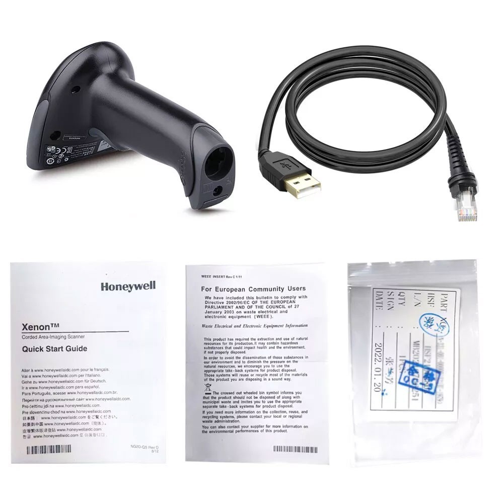 Honeywell Hyperion 1300G-2USB Extended Range Handheld Barcode Scanner with Cable