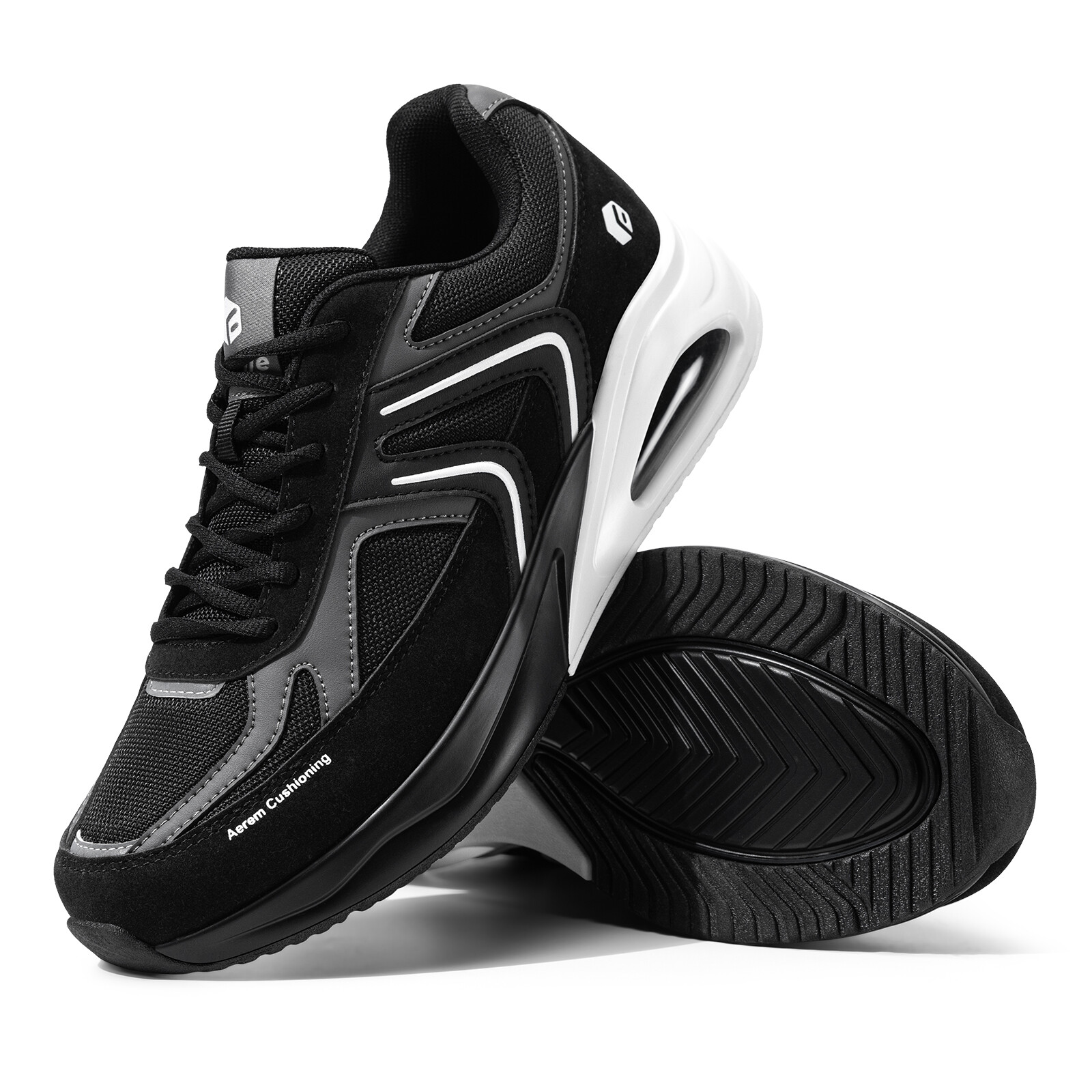 FitVille Men's Extra Wide Walking Shoes Air Cushion Cross Training Sneakers 8-15