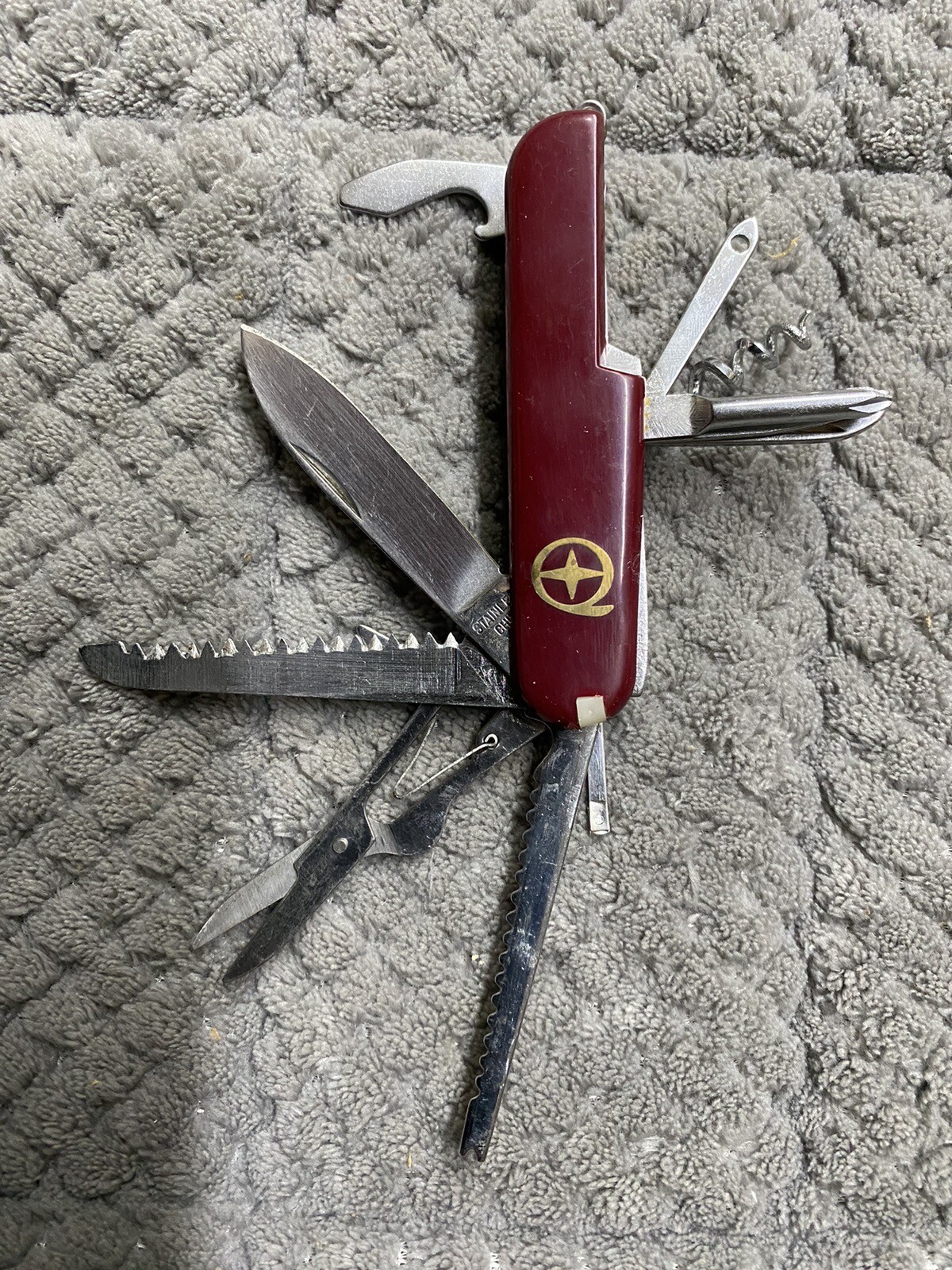 multifunction red cross Survival camping folding knive