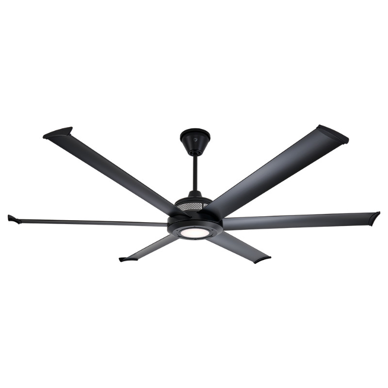 Big Ass Fans Mammoth  72" Smart Indoor/Outdoor Black Ceiling Fan with Wifi En...